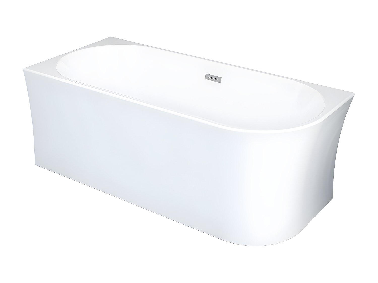 ECKBADEWANNE - 228 L - 170 x 75 x 59 cm - Acryl - Weiß - Ecke links - PONTICOLA - Weiß, Kunststoff (170/59/75cm) - Vente-Unique