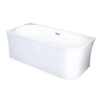 ECKBADEWANNE - 228 L - 170 x 75 x 59 cm - Acryl - Weiß - Ecke links - PONTICOLA - Weiß, Kunststoff (170/59/75cm) - Vente-Unique