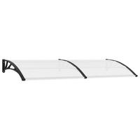 TÜRVORDACH 240/100 Cm Pc - Schwarz, Kunststoff (100/25/240cm) - vidaXL