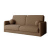 SOFA CLASSY 214cm breit in Boucle Dunkelbeige - Beige, Holz/Holzwerkstoff (214/93/100cm) - Deine Möbel 24