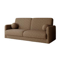 SOFA CLASSY 214cm breit in Boucle Dunkelbeige - Beige, Holz/Holzwerkstoff (214/93/100cm) - Deine Möbel 24