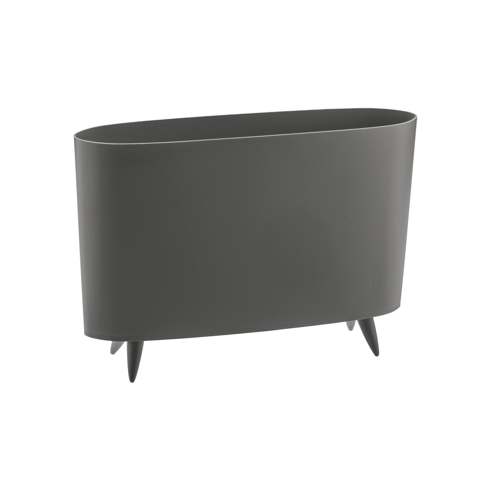 ZEITUNGSSTÄNDER Milano deep grey 12 x 45,7 x 31,5 cm - Grau, Kunststoff (45.7/31.5/12cm) - Koziol