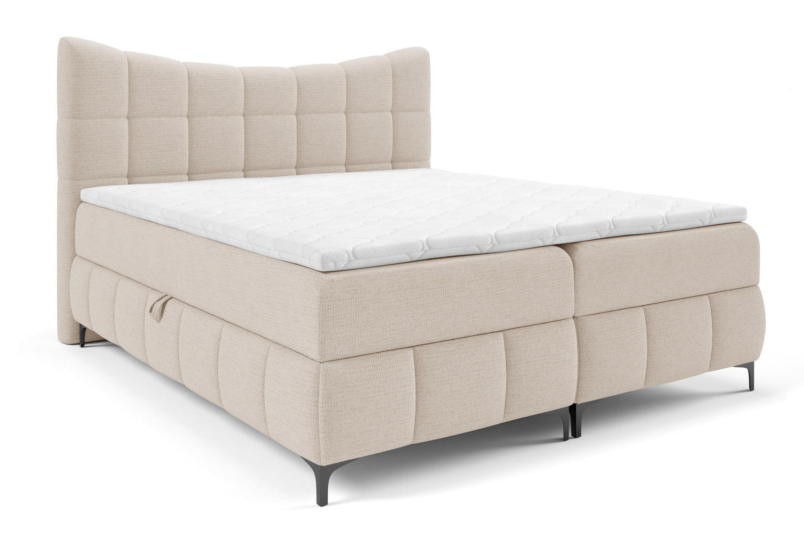 Emporius Boxspringbett Beige 180x200 cm
