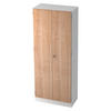 AKTENSCHRANK - 5 Ordnerhöhen 42/80/200,4 cm in Weiß/Nussbaumfarben - Nussbaumfarben/Weiß, Holzwerkstoff (80/200.4/42cm) - bümö