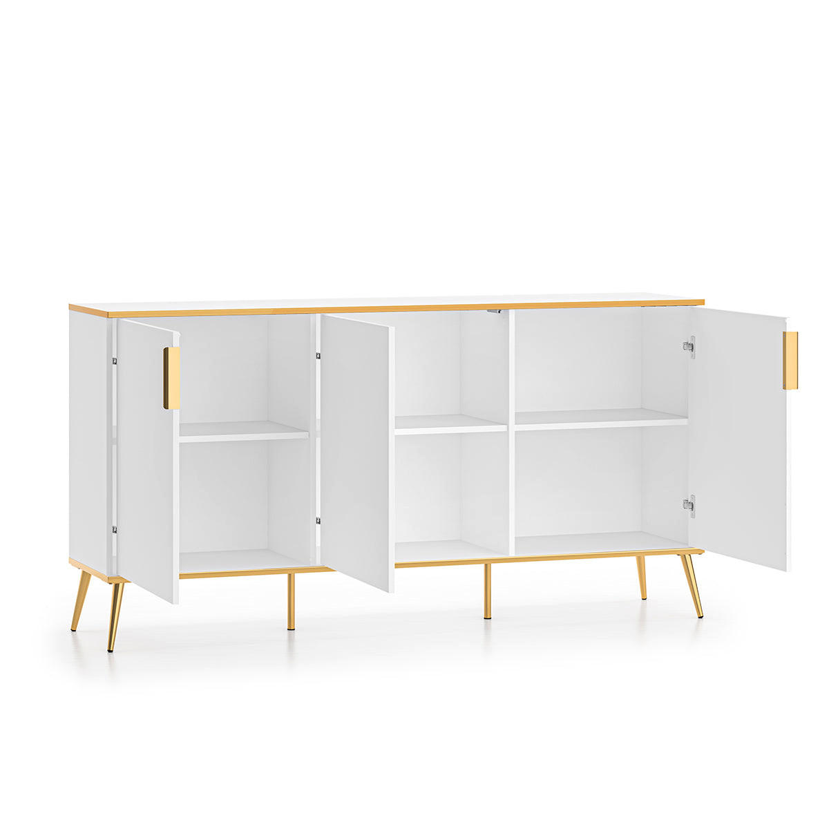 ŠIROKÁ KOMODA Zora Biela - biela, kompozitné drevo (170/88/40cm) - Petits-meubles