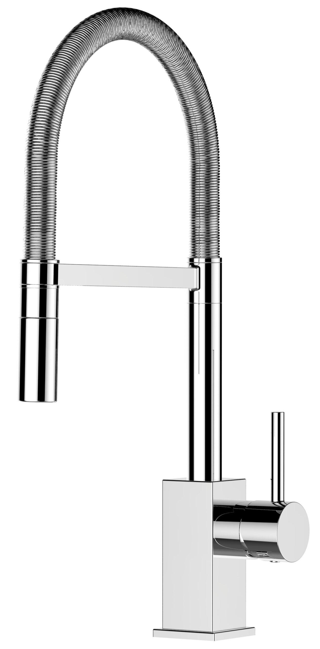 KÜCHENARMATUR, Verchromt, 2-Strahl-Brause - Chromfarben, Metall (23/52.2/23cm) - VIZIO