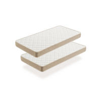 JUGEND-MATRATZE 2er-Pack- 90X160 - Beige, Textil (14/160cm) - Moonia