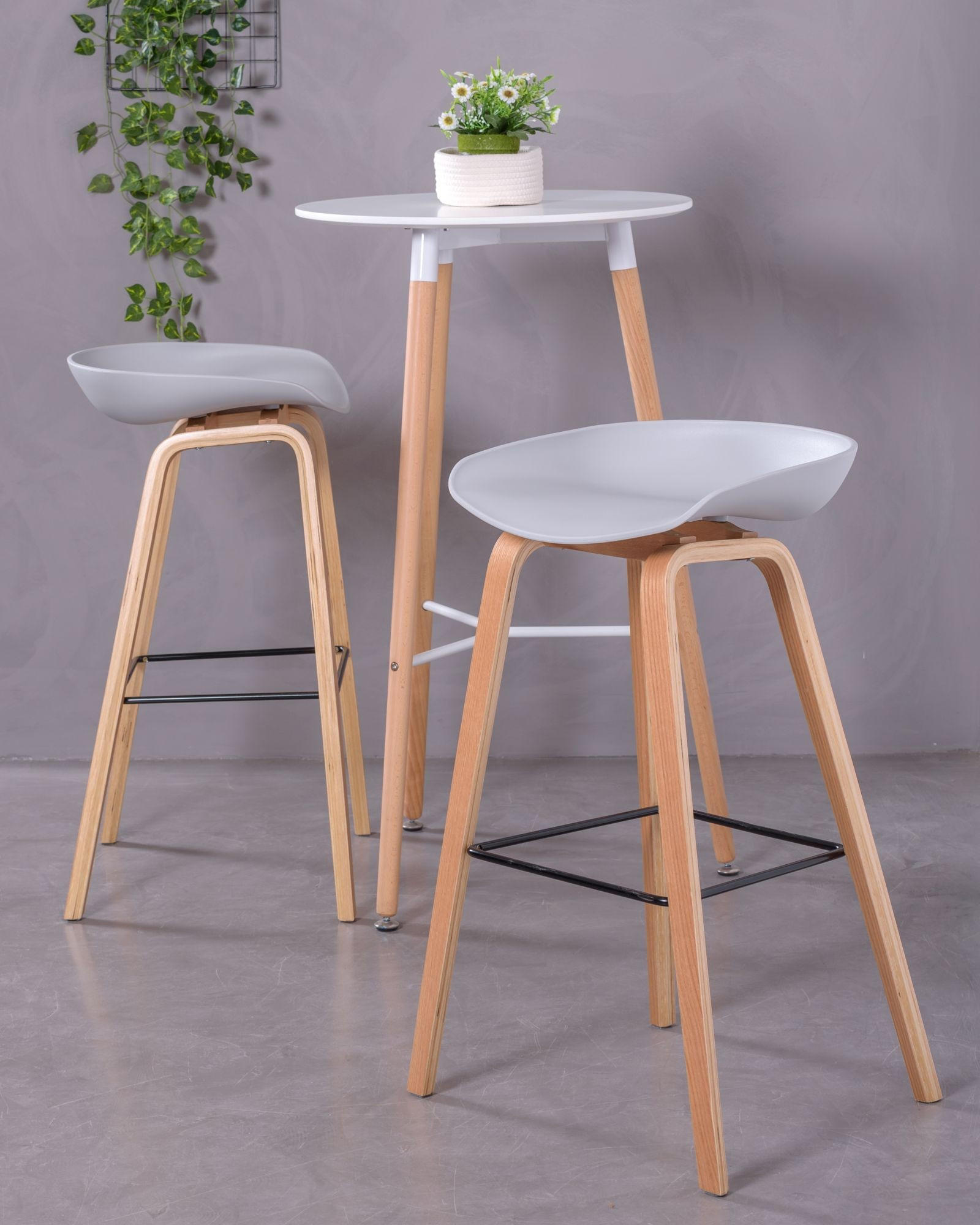 HOCKER Kunststoff Hellgrau - Hellgrau, Kunststoff (54/83/45cm) - Nest Dream