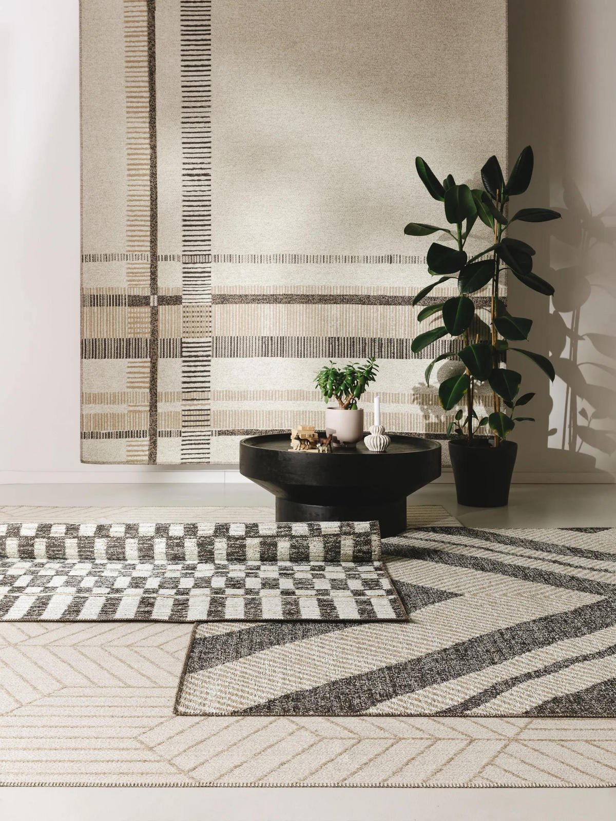 FLACHGEWEBETEPPICH Elena Beige/Braun 240x340 cm - Beige, Textil (240/340cm) - benuta Nest