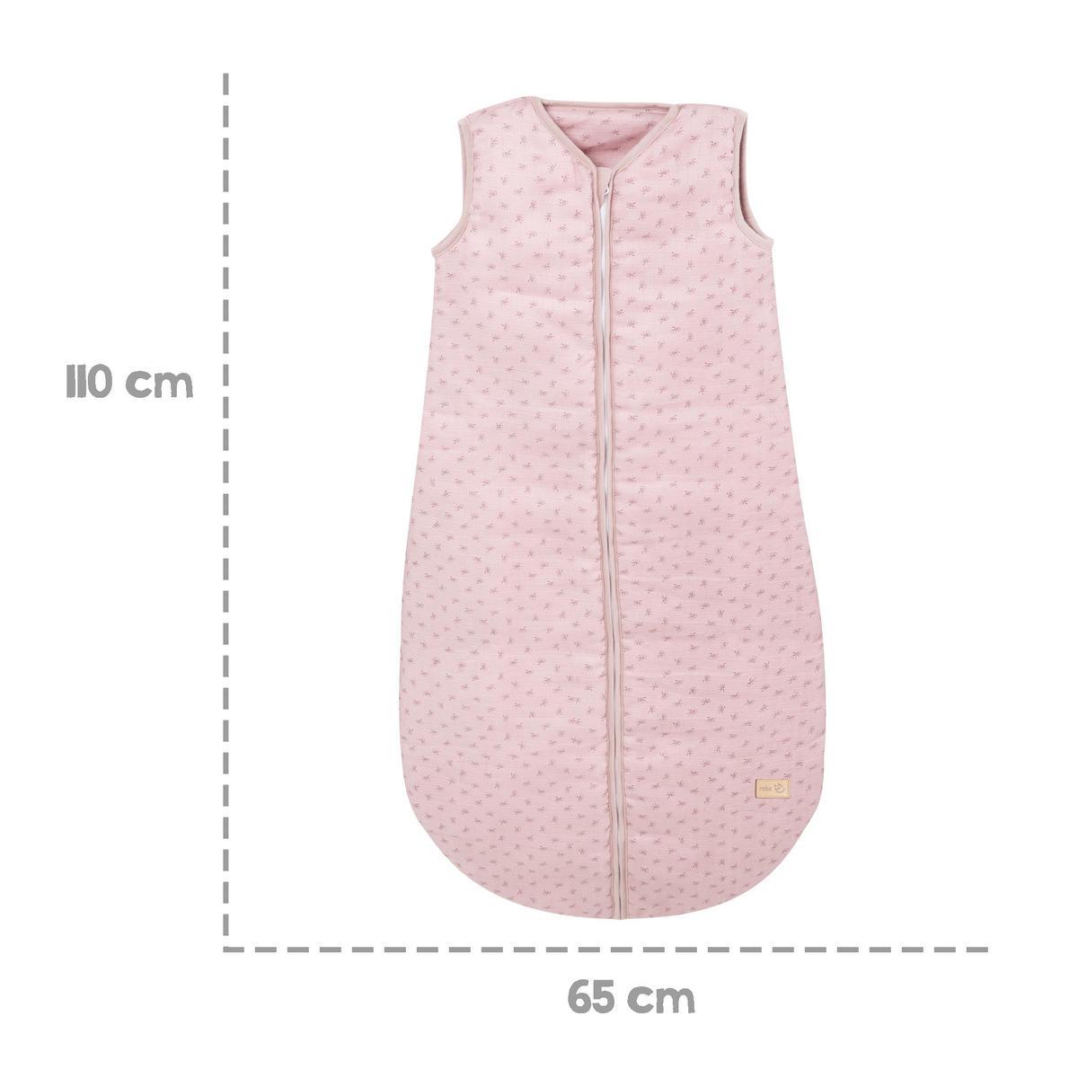 SCHLAFSACK Lil Planet 110 cm rosa - Altrosa, Textil (65/110cm) - Roba