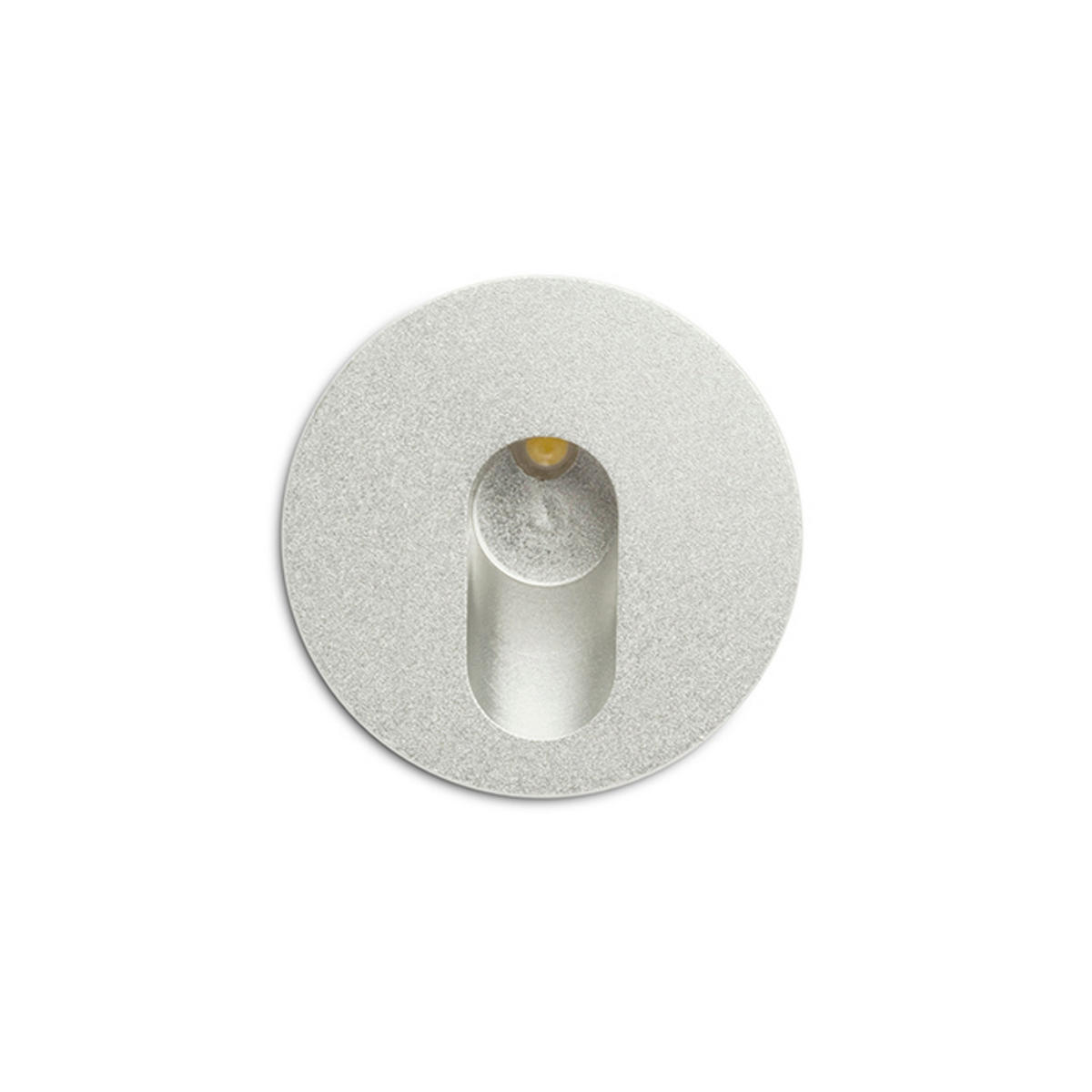 EINBAULEUCHTE MEMPHIS R Wand Silbergrau 3 W - Grau, Metall (5/5/5cm) - Rendl