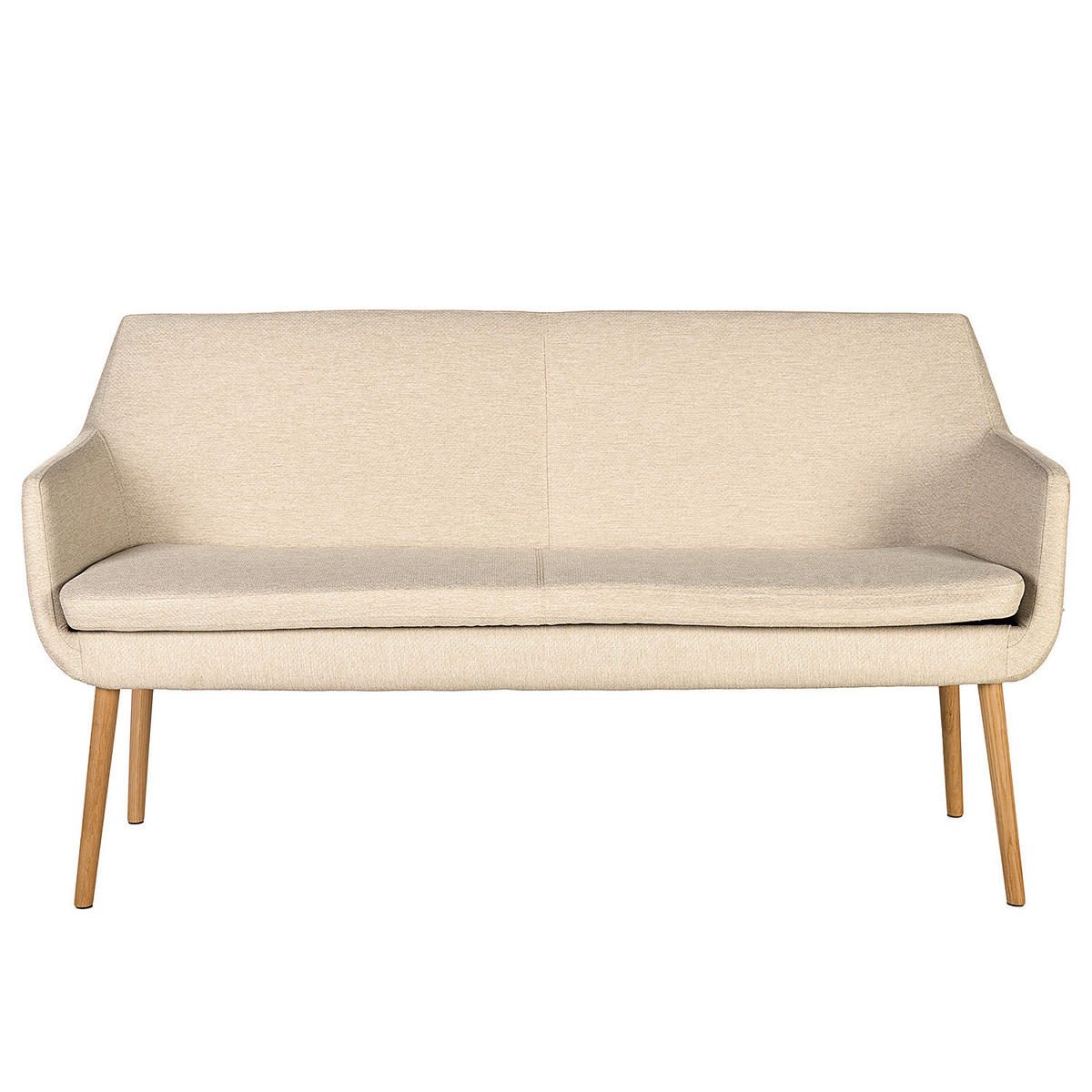 KÜCHENSOFA - Eichefarben/Beige, Eichenholz/Holz (159/86/56cm) - home24