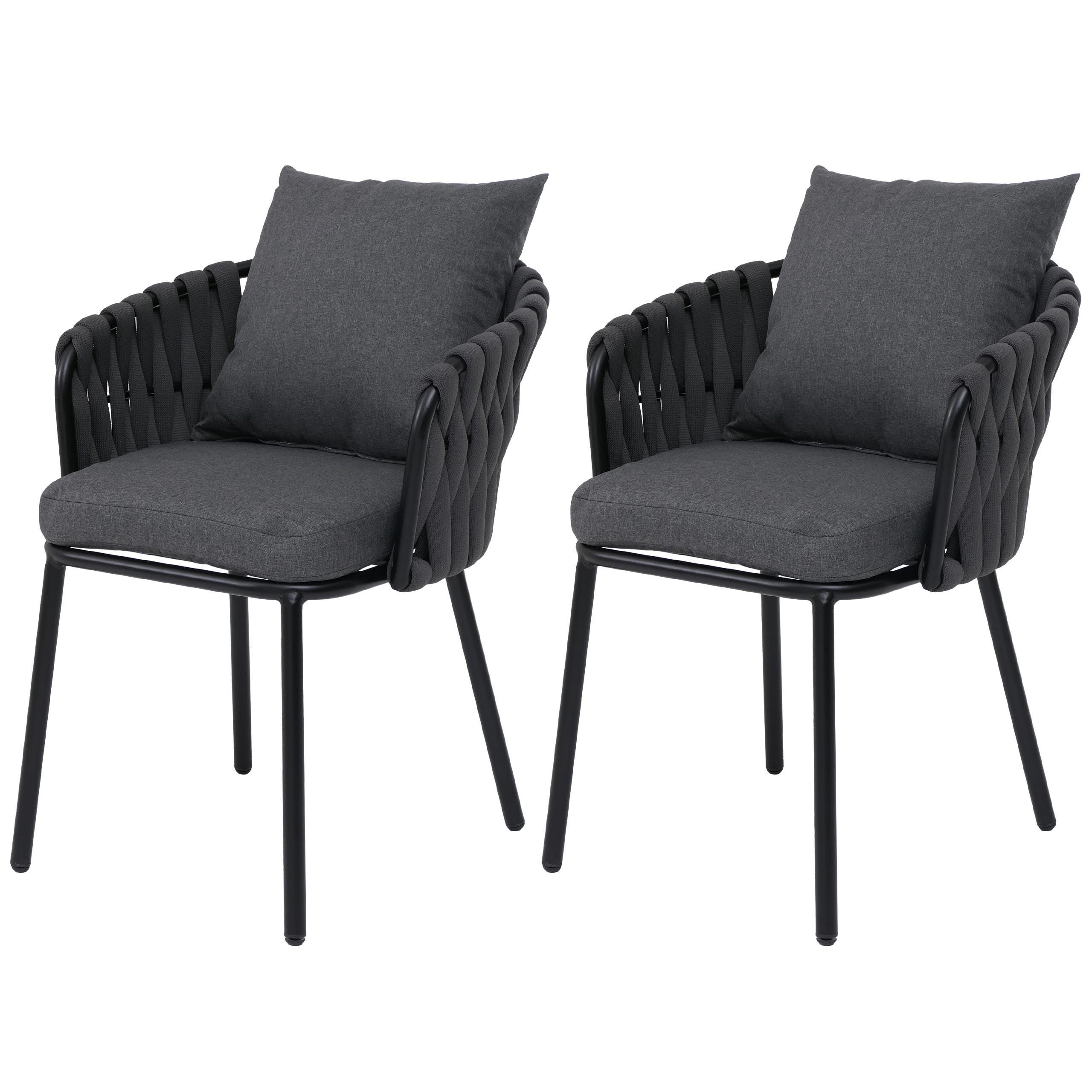 ZÁHRADNÁ STOLIČKA Antracitová - antracitová, kov (56/71/57cm) - MCW