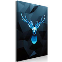 KUNSTDRUCK Schwarz 40/60 cm - Blau/Schwarz, Textil (40/60cm) - KUNSTLOFT
