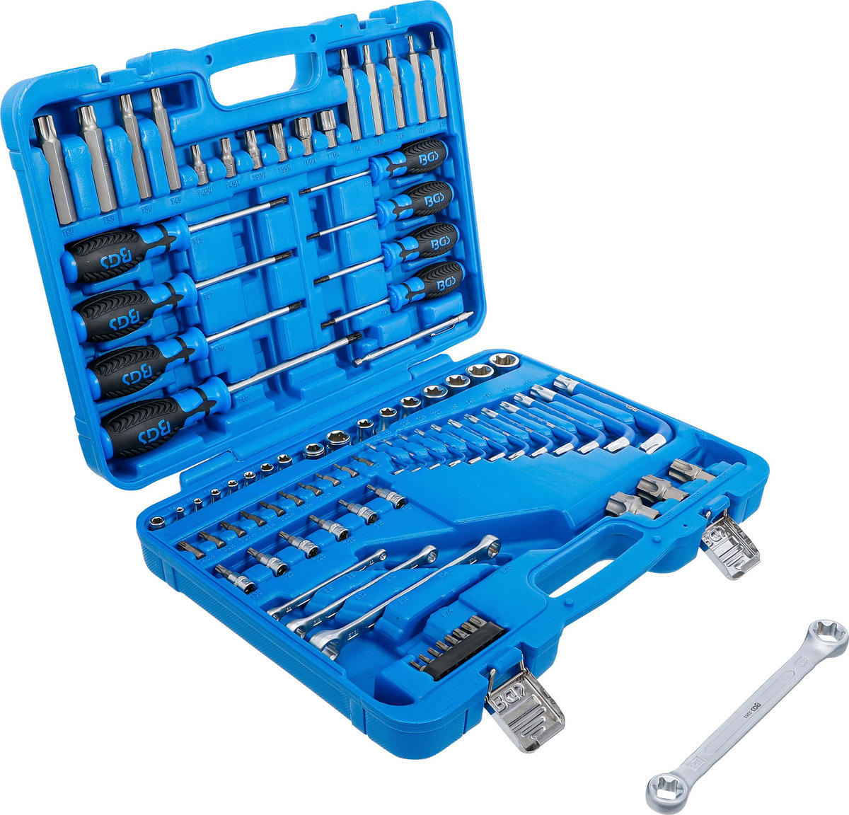 WERKZEUGSORTIMENT | 6,3 MM (1/4") + 12,5 MM (1/2") | E-PROFIL / - Multicolor, Kunststoff/Metall (1/1cm) - BGS technic