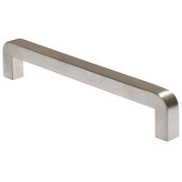 MÖBELGRIFF BA 192mm, Küchengriff Edelstahl, Schrankgriff schmal - Silberfarben, Metall (1/3.2/20.2cm)