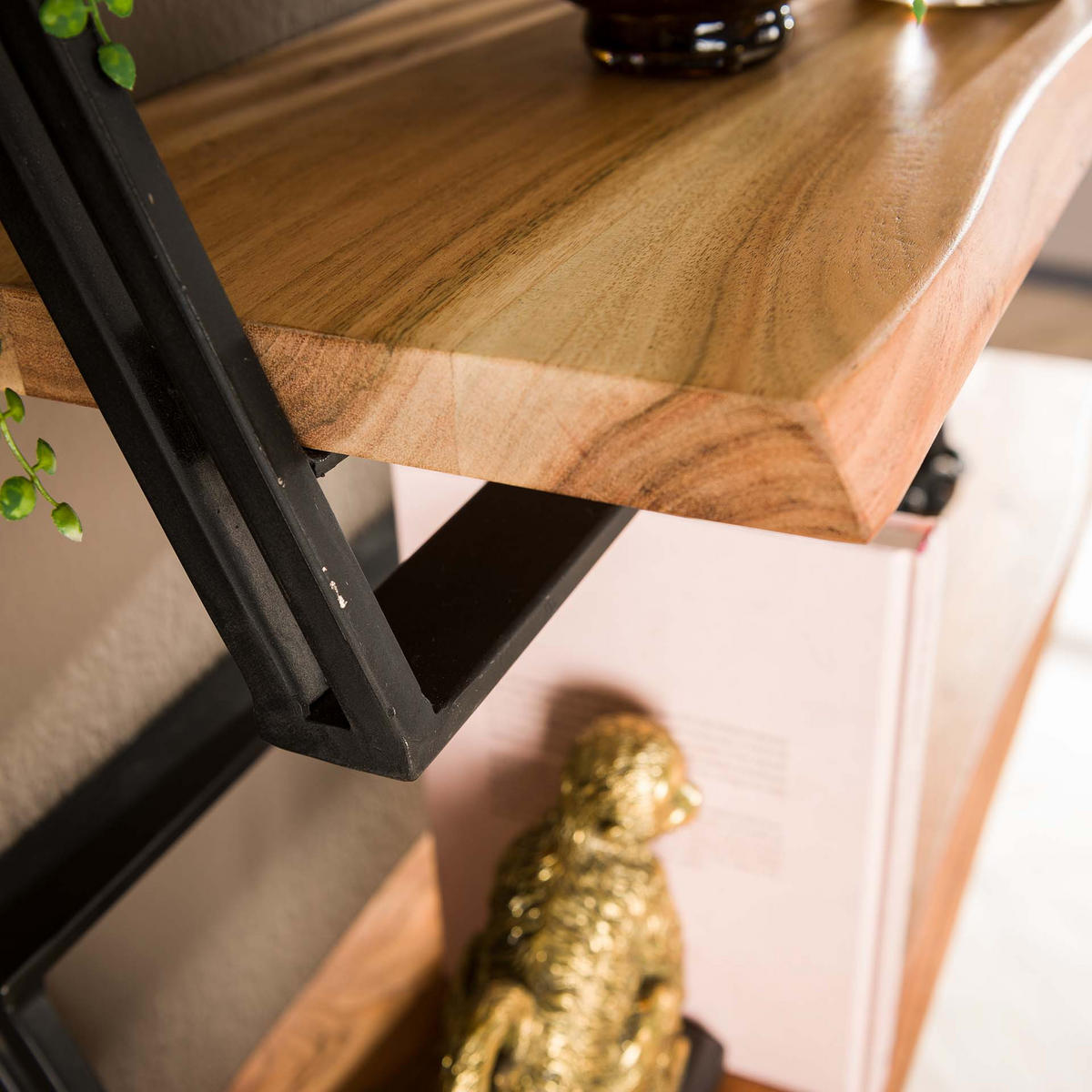 WANDREGAL Lean Brown 25/104/ 30 cm 3er-Set - Braun, Holz (104/30/25cm) - Hoyz Collection