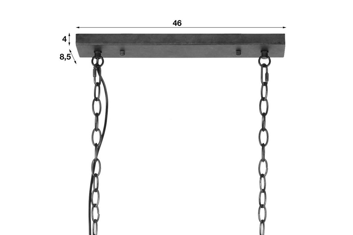 HÄNGELAMPE VIANA Schwarz Metall - Schwarz, Metall (20/121/150cm) - KAWOLA