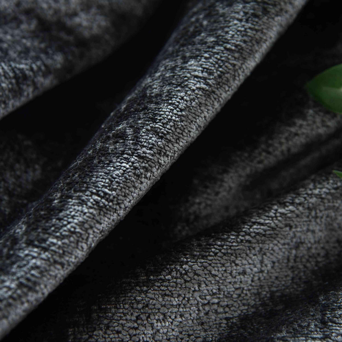 VORHANG 2ER SET »Nürnberg« HxB 245x135 cm Dunkelgrau - Dunkelgrau, Textil (135/245cm) - Gardinenbox