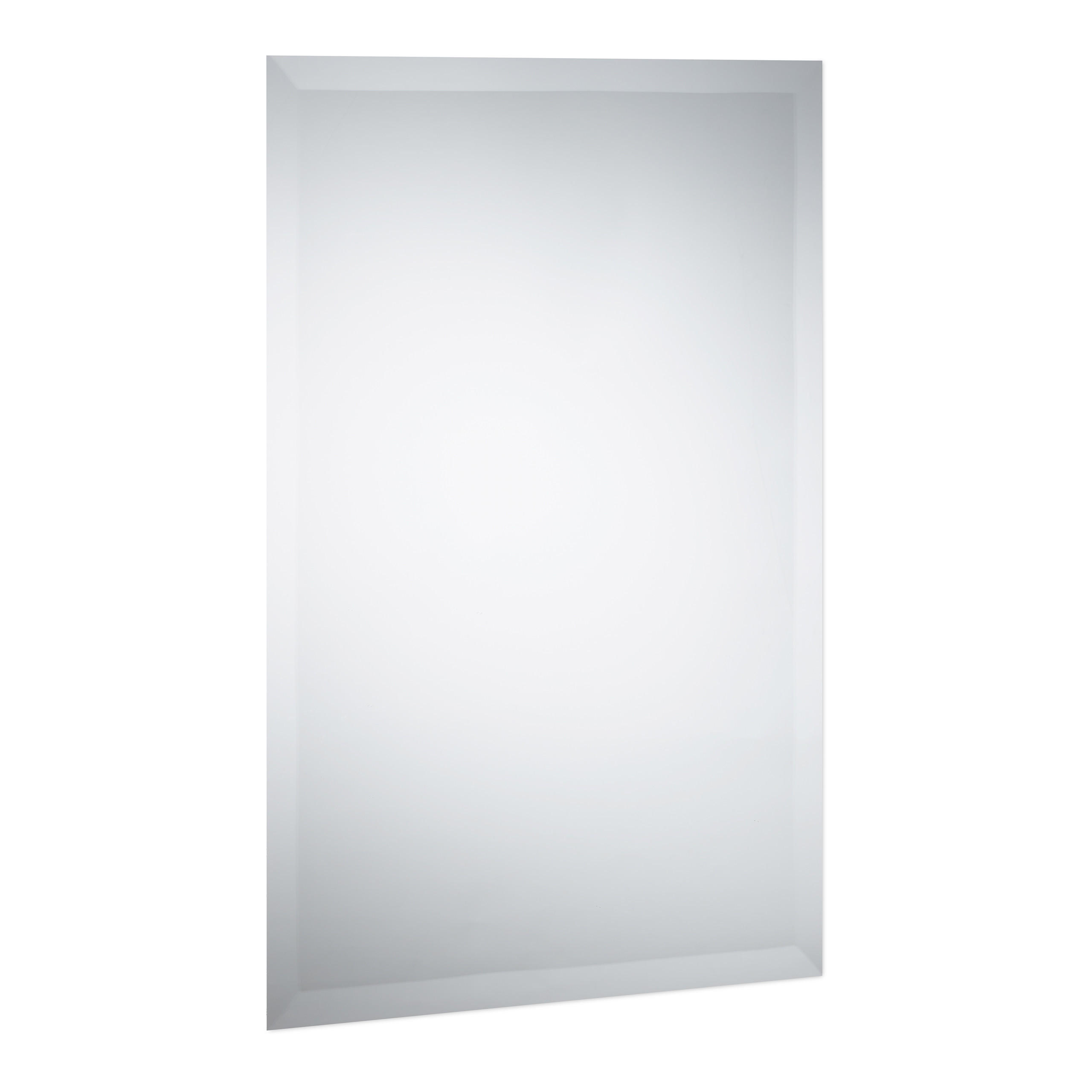 SPIEGEL rahmenlos - Silberfarben, Glas (40/60/0.5cm) - Relaxdays