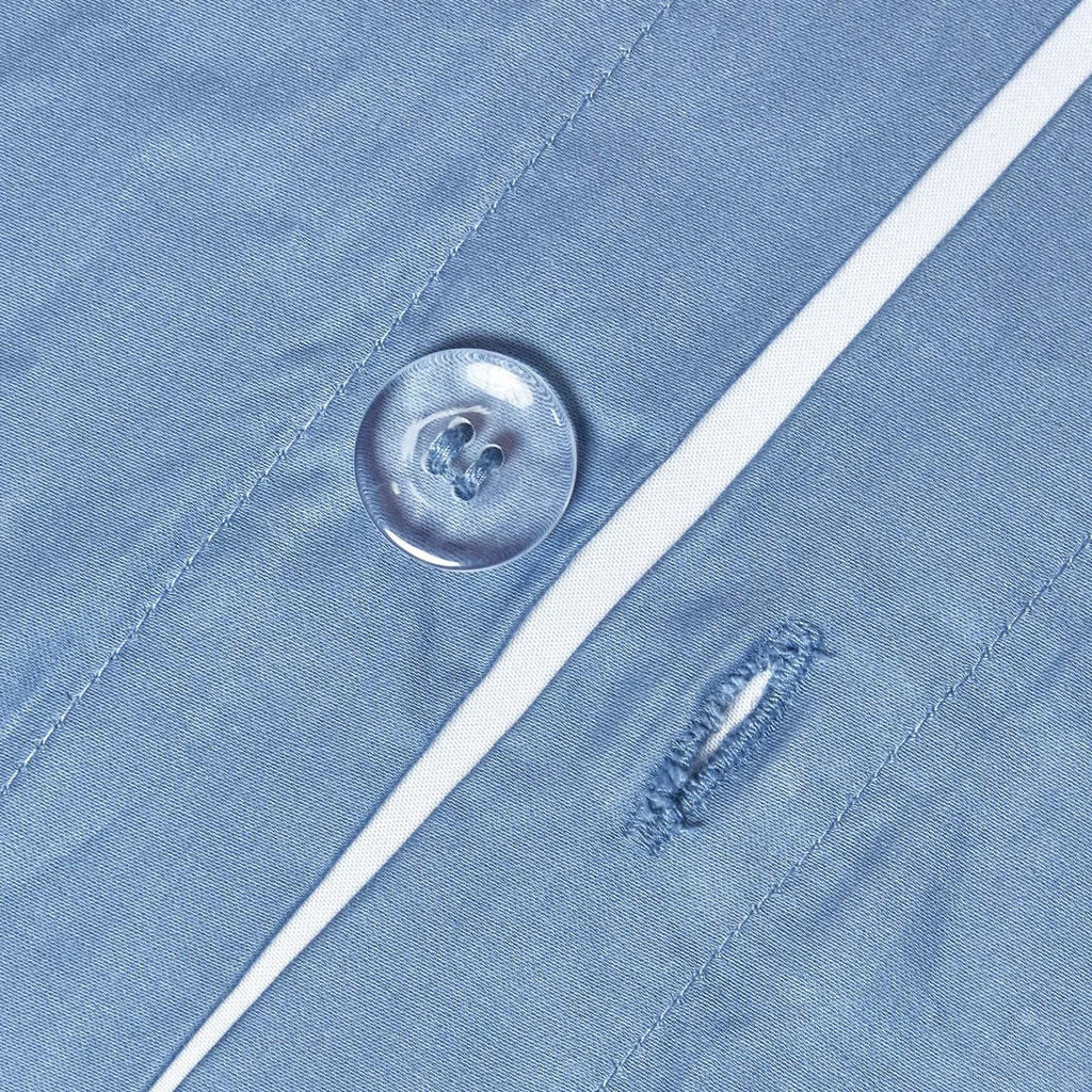 Thumbnail - Homescapes Bettwäsche, Blau, Textil, Rechteckig, 135x200 cm, Oeko-Tex®, Schlaftextilien, Bettwäsche, Bettwäsche