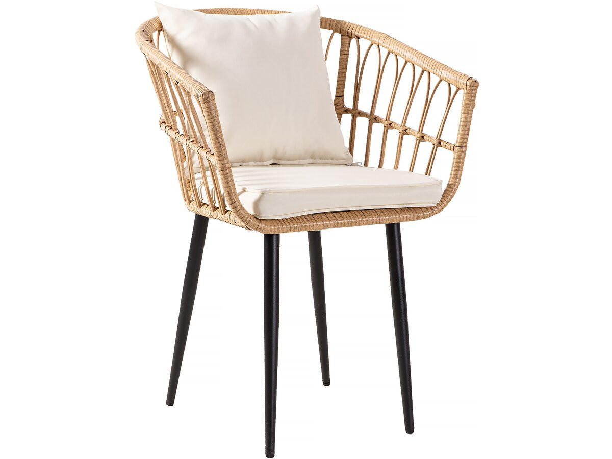 LOUNGEGARNITUR Vela 2-Sitzer Braun - Braun, Naturmaterialien/Glas - Habitat Garten