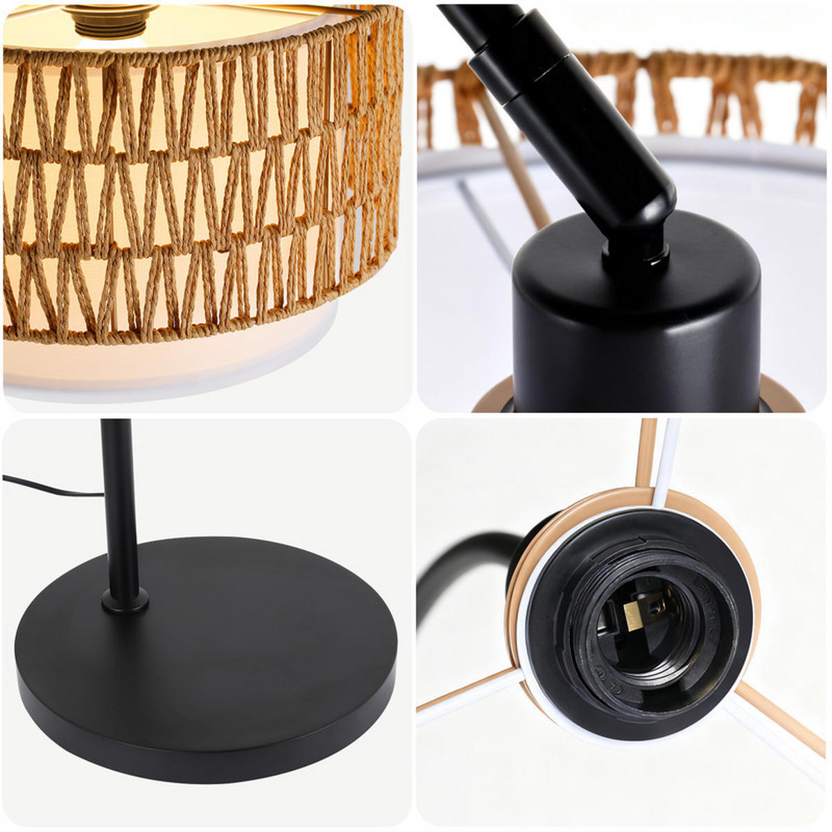 STEHLEUCHTE COLLINS Ⅲ 26/30/181 cm - Weiß, Metall (26/30/181cm) - Nettlife