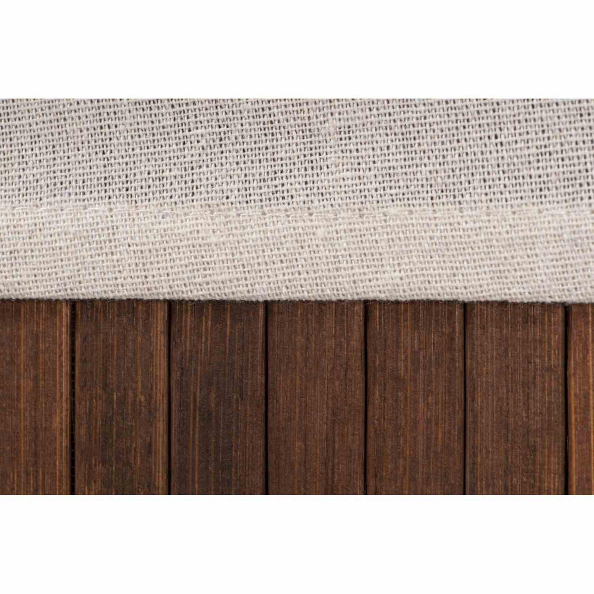 WÄSCHEKORB MIT DECKEL BAMBOO - Braun, Naturmaterialien (40/60/30cm) - WohnDirect