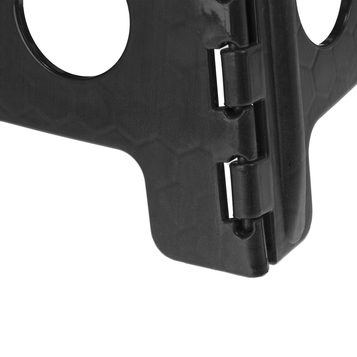 KLAPPHOCKER - Schwarz, Kunststoff/Textil (39/39/32cm) - Relaxdays