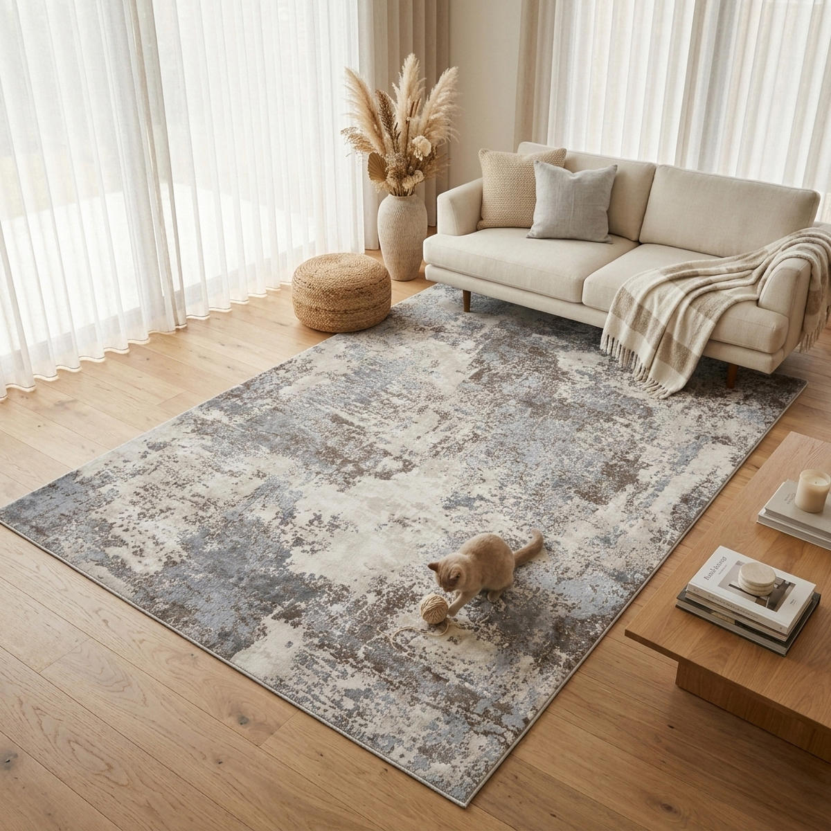 VINTAGE-TEPPICH ALEGRA 160/230 cm Beige - Braun, Naturmaterialien/Textil (160/230cm) - Consilio Concept