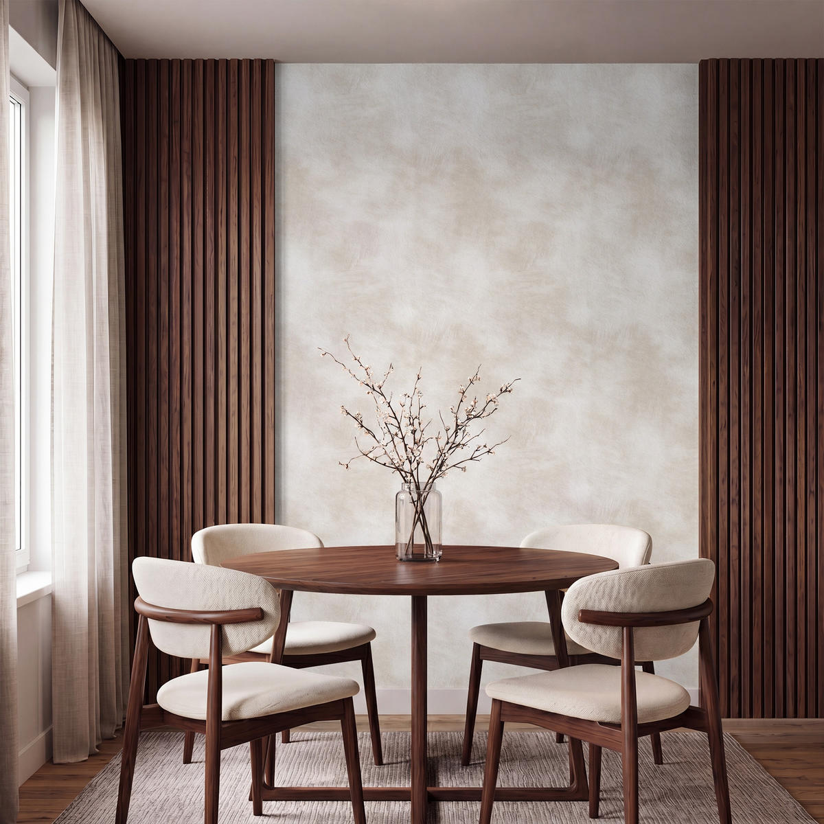 TAPETE - Dezent - Textur - Beige - 140x200 cm - Creme, Papier (140/200cm) - OnlyWow
