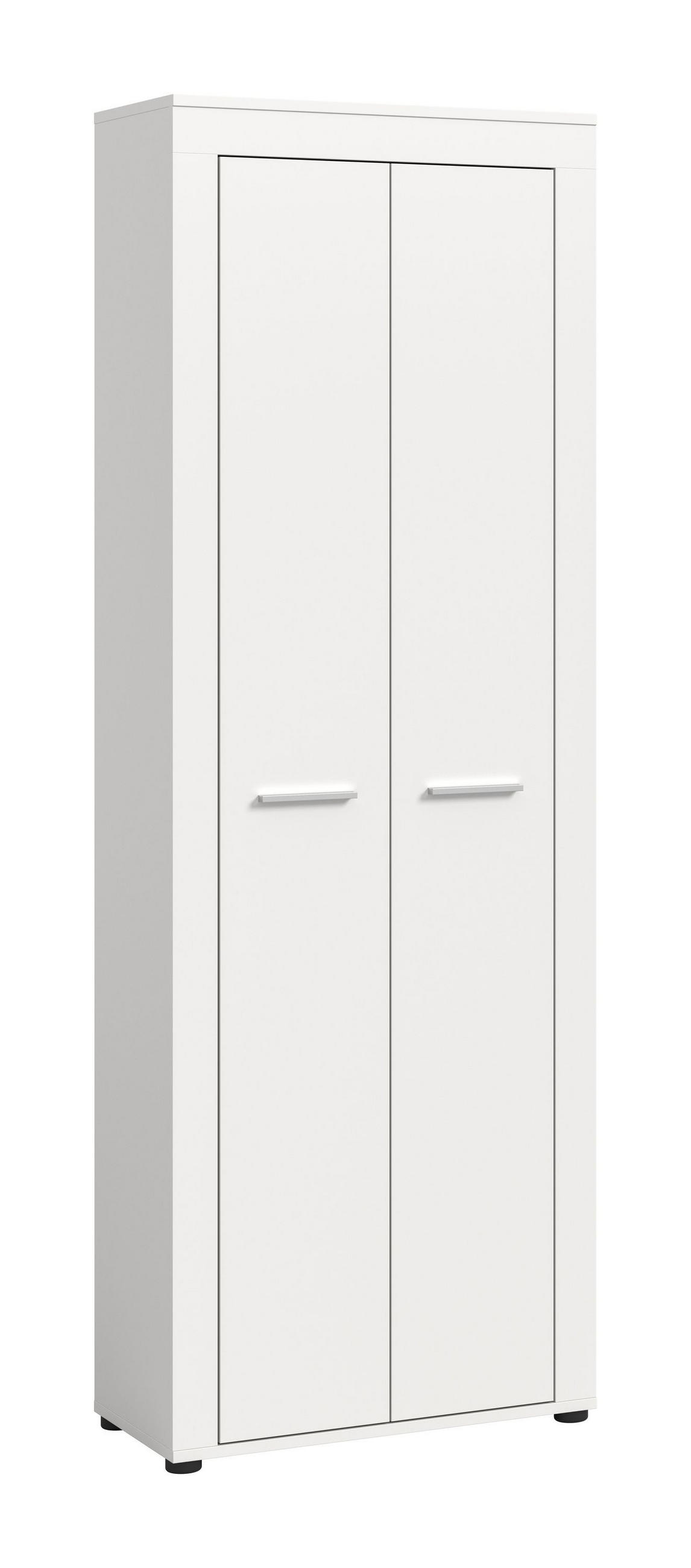 SCHUHSCHRANK JAM (B/H/T: ca. 64/191/35 cm) in weiß/weiß - Weiß, Holzwerkstoff (64/191/35cm)