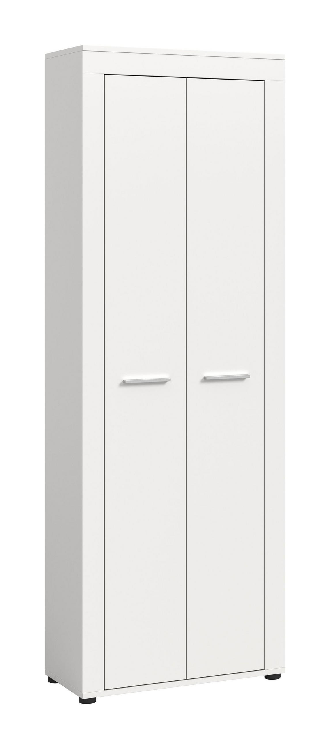 SCHUHSCHRANK JAM (B/H/T: ca. 64/191/35 cm) in weiß/weiß - Weiß, Holzwerkstoff (64/191/35cm)