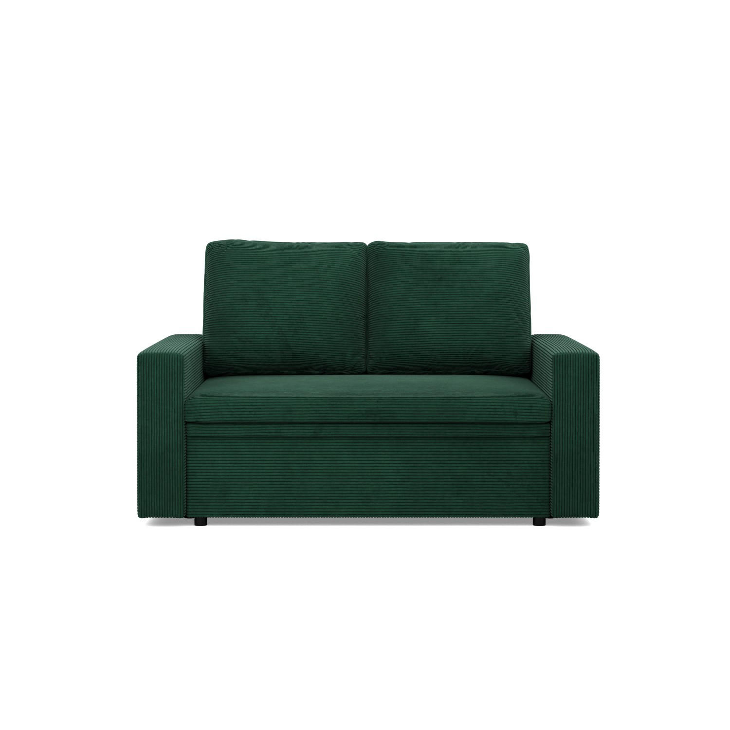 SOFA 2-SITZER MIT SCHLAFFUNKTION NEO, Cord - Dunkelgrün - Smaragdgrün, Textil (148/90/87cm)