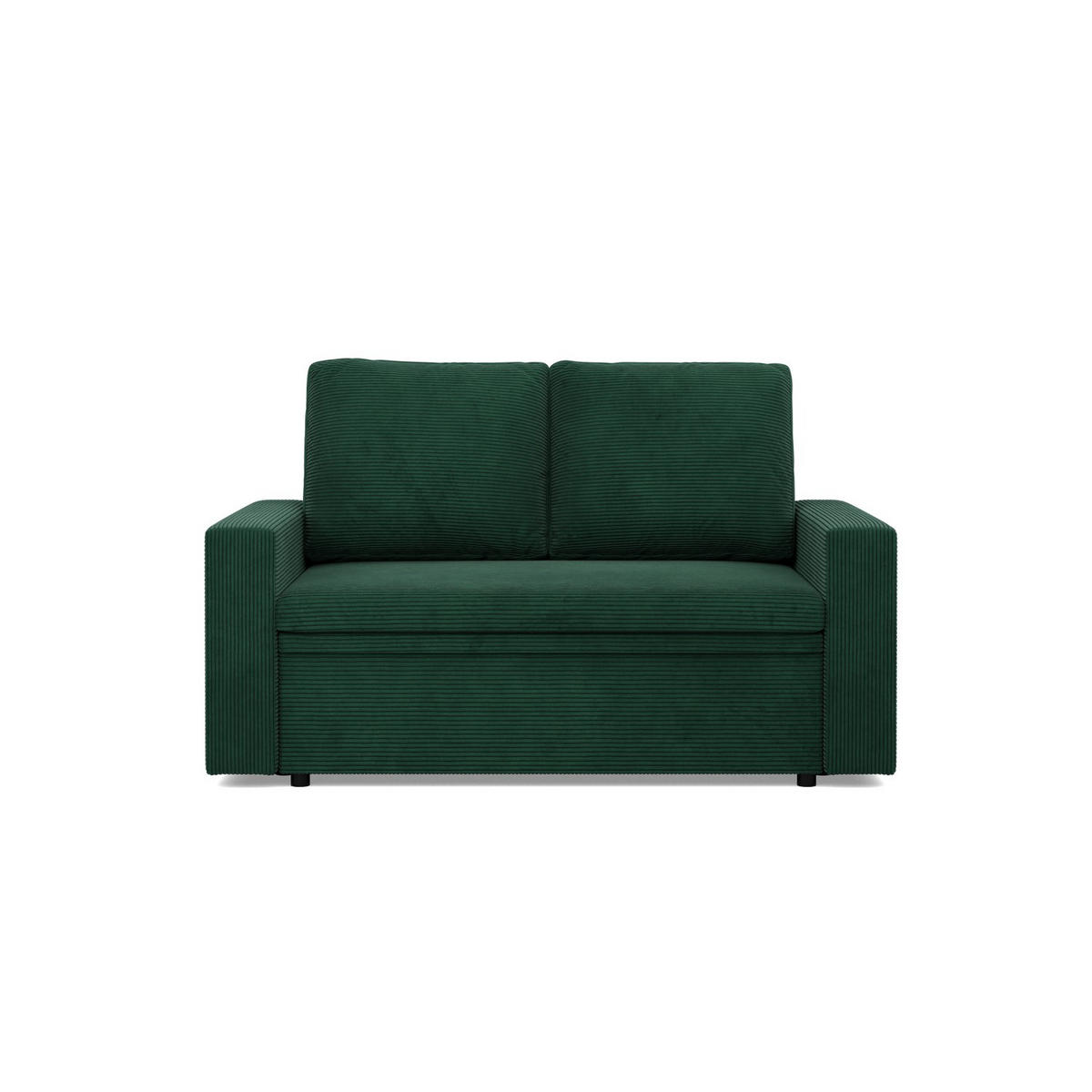 SOFA 2-SITZER MIT SCHLAFFUNKTION NEO, Cord - Dunkelgrün - Smaragdgrün, Textil (148/90/87cm)