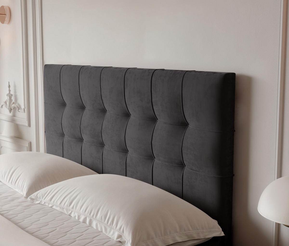 BOXBETT IMPERIAL 160/200 cm, in Grau, mit Matratze und Topper - Grau, Holzwerkstoff/Textil (160/200cm) - Idohome