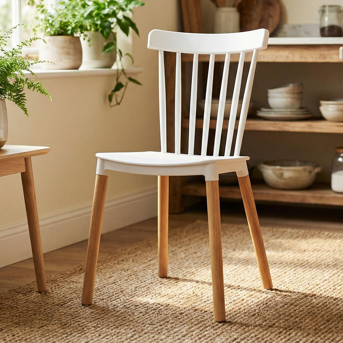 ESSZIMMERSTUHL RAVI 4er-Set weiß - Weiß, Kunststoff (43/79/54cm) - IDIMEX