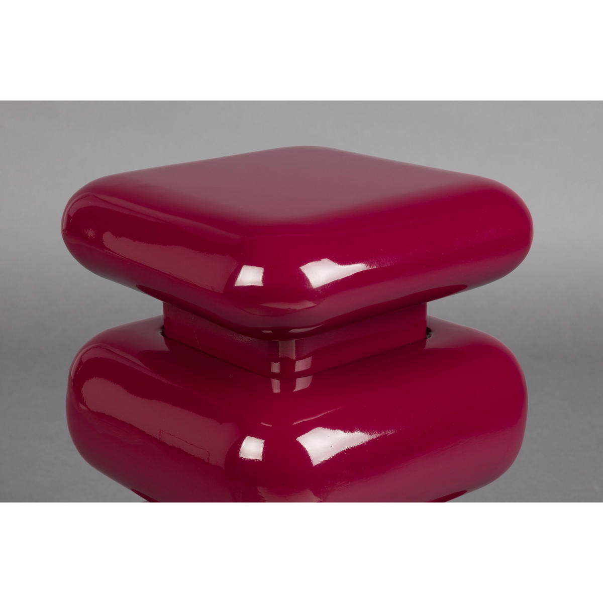 BEISTELLTISCH Stubby Rot - Rot, Metall (29/29/49cm) - Dutchbone