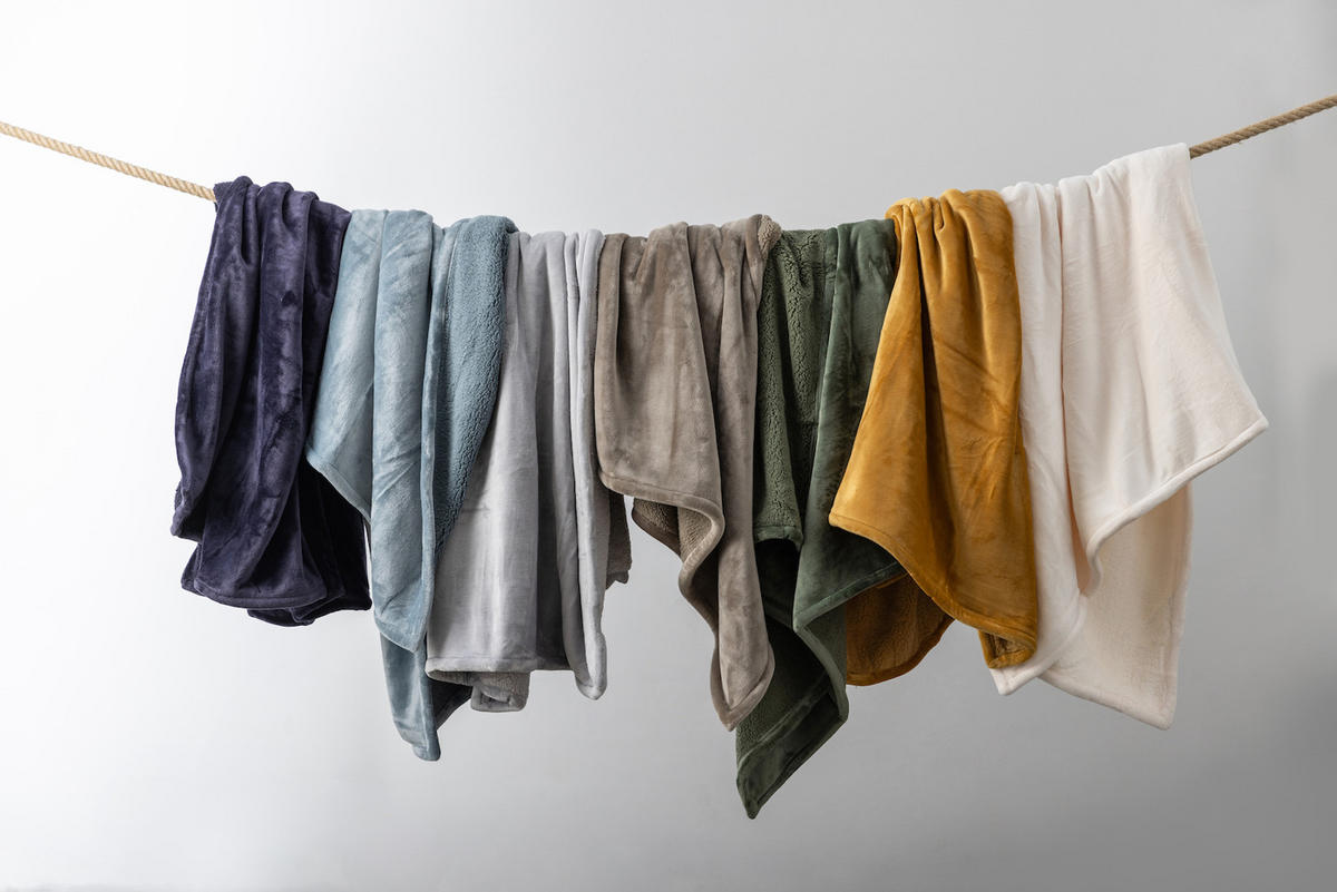 BETTÜBERWURF Michka alizée 240 x 220 cm - Blau, Textil (220/240cm) - Vivaraise