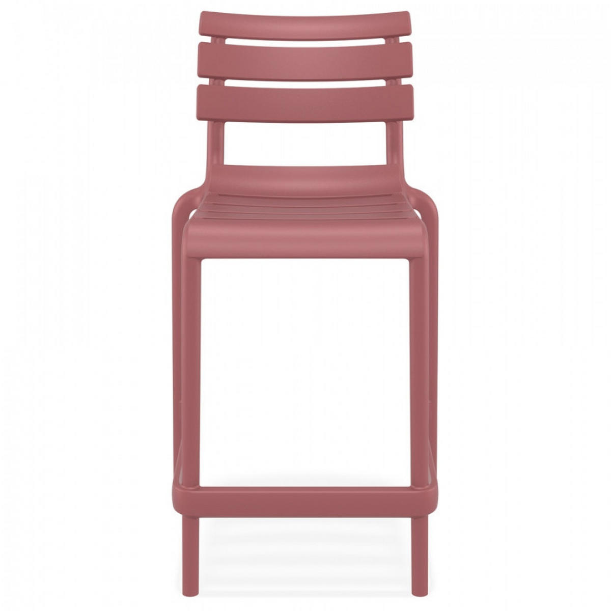 BARHOCKER Rot 52x95x55cm - Rot, Kunststoff (52/95/55cm) - AlterEgo