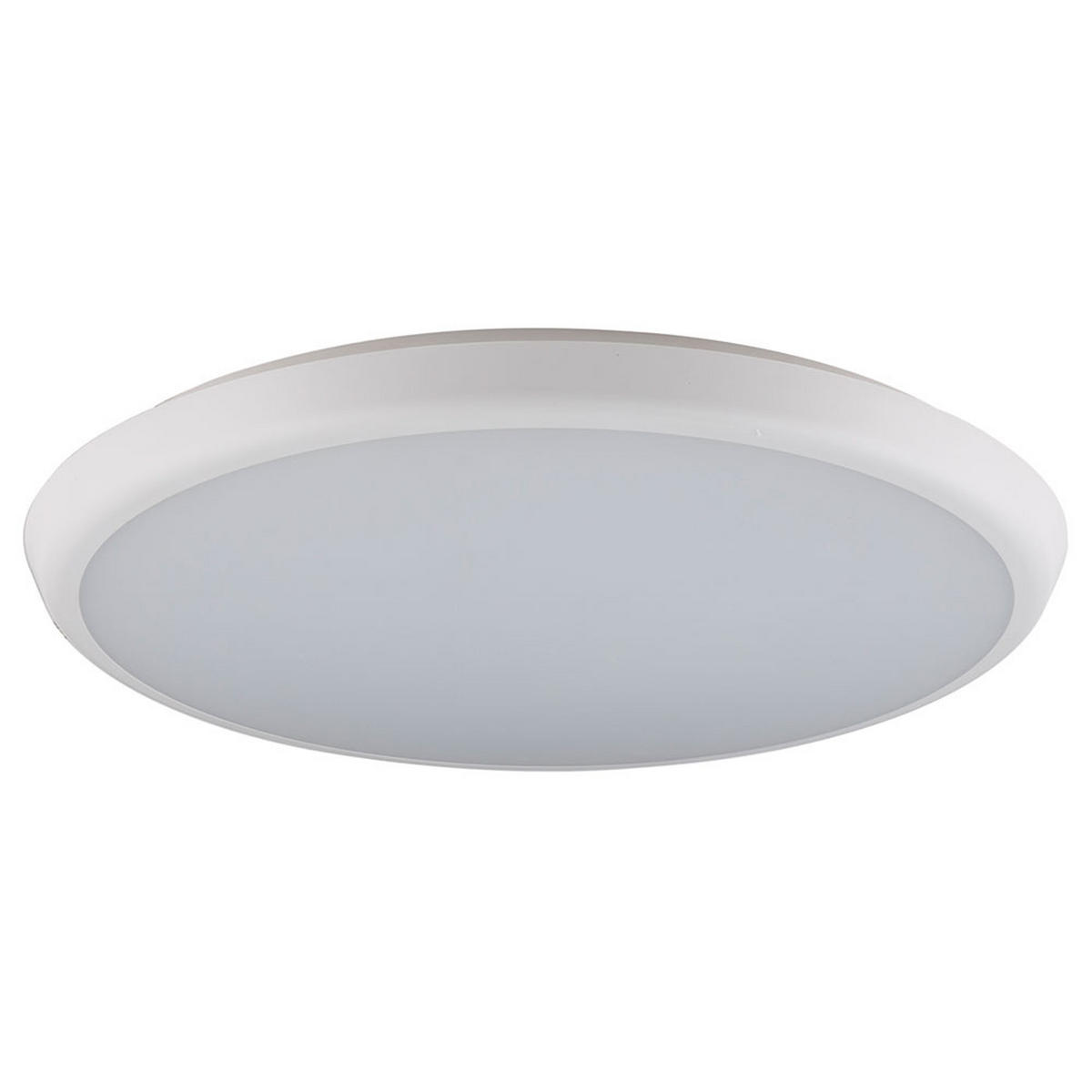 LED DECKENLEUCHTE AEMON Weiß Matt - Weiß, Kunststoff (40/40/4.8cm) - Globo Lighting