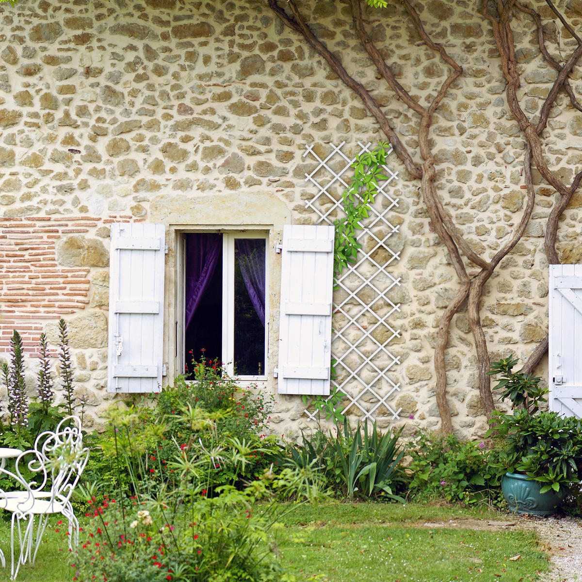 3XRANKGITTER - Weiß, Kunststoff (90/250/2cm) - Relaxdays