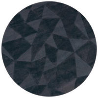 WOLLTEPPICH Hoch-Tief-Design, designstark DEBEN TROY - Anthrazit, Textil (160/160cm) - KADIMA DESIGN