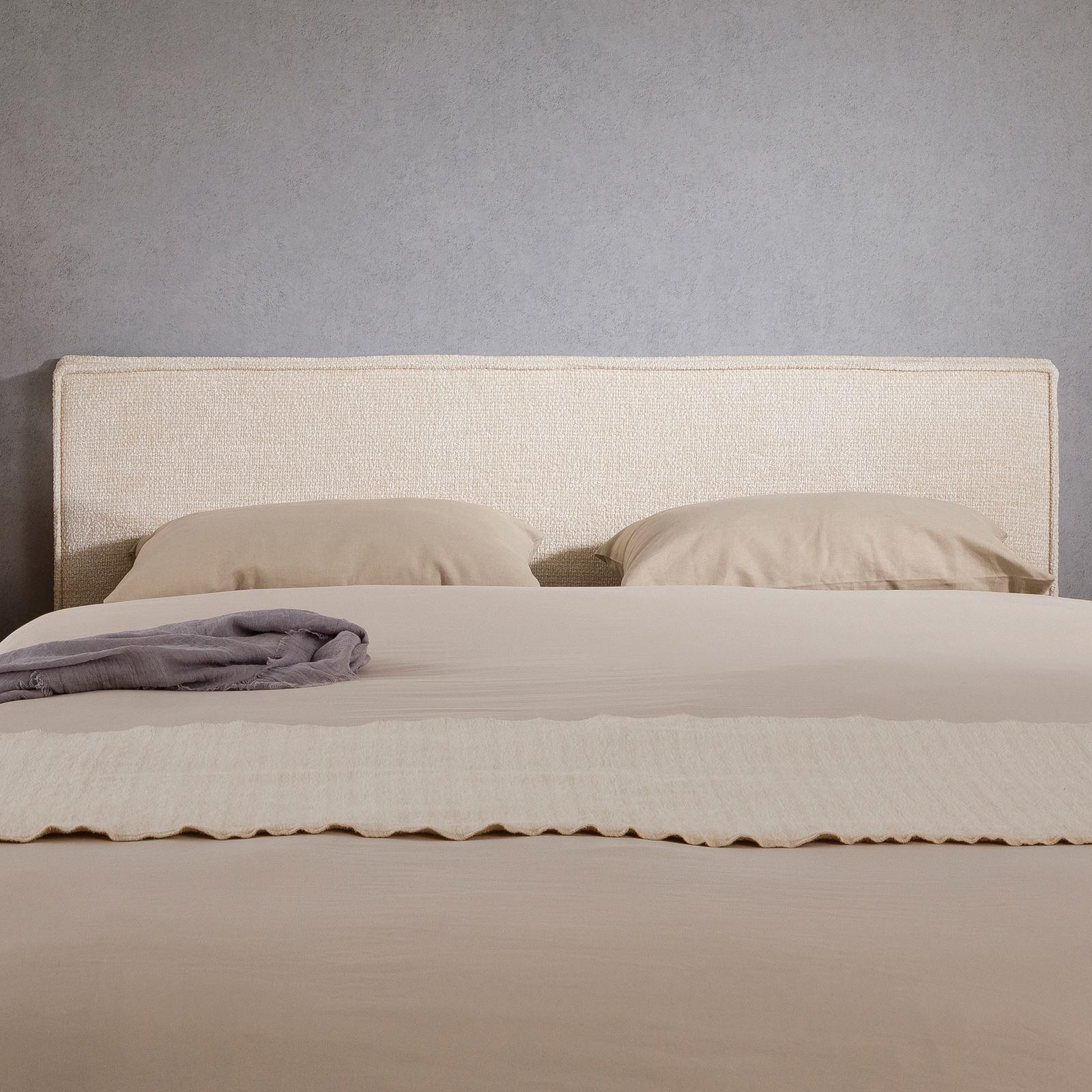 KOPFTEIL ELOWA 160X190 CM - Weiß, Textil (161/59/6cm) - IDIMEX