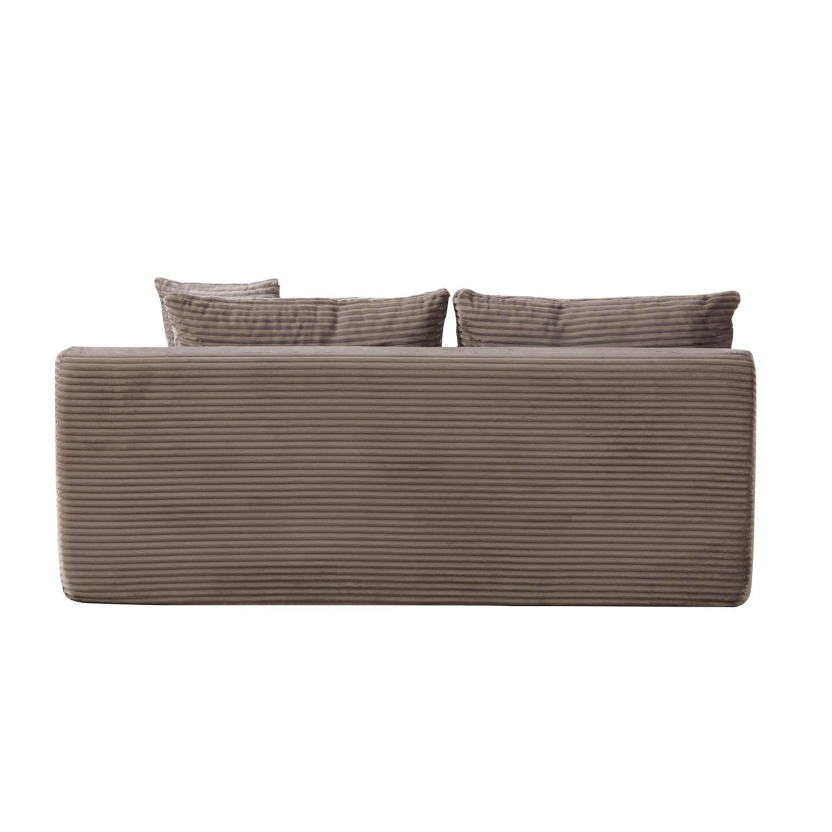 SOFAELEMENT 172/99/74.5 cm Grau mit rutschfestem Boden - Grau, Textil (99/74.5/172cm) - Oxeza