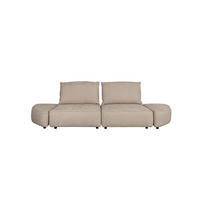 SOFA 3-SITZER Hunter Sand/ Beige - Beige/Braun, Textil (318/87/100cm) - Zuiver