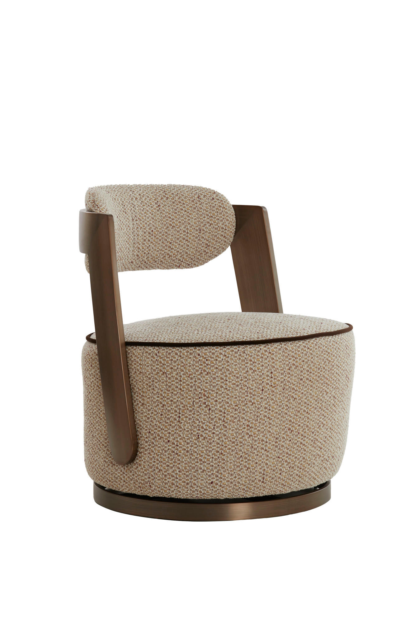 SESSEL Kemena Braun 68/65/77 cm - Braun, Textil (68/77/65cm) - Light & Living