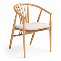 MATSTOL Asti 54 x 57 x 78 cm – ek/sandgrå - Ekfärgad/Grå, Trä/Textil (54/78/57cm) - ebuy24