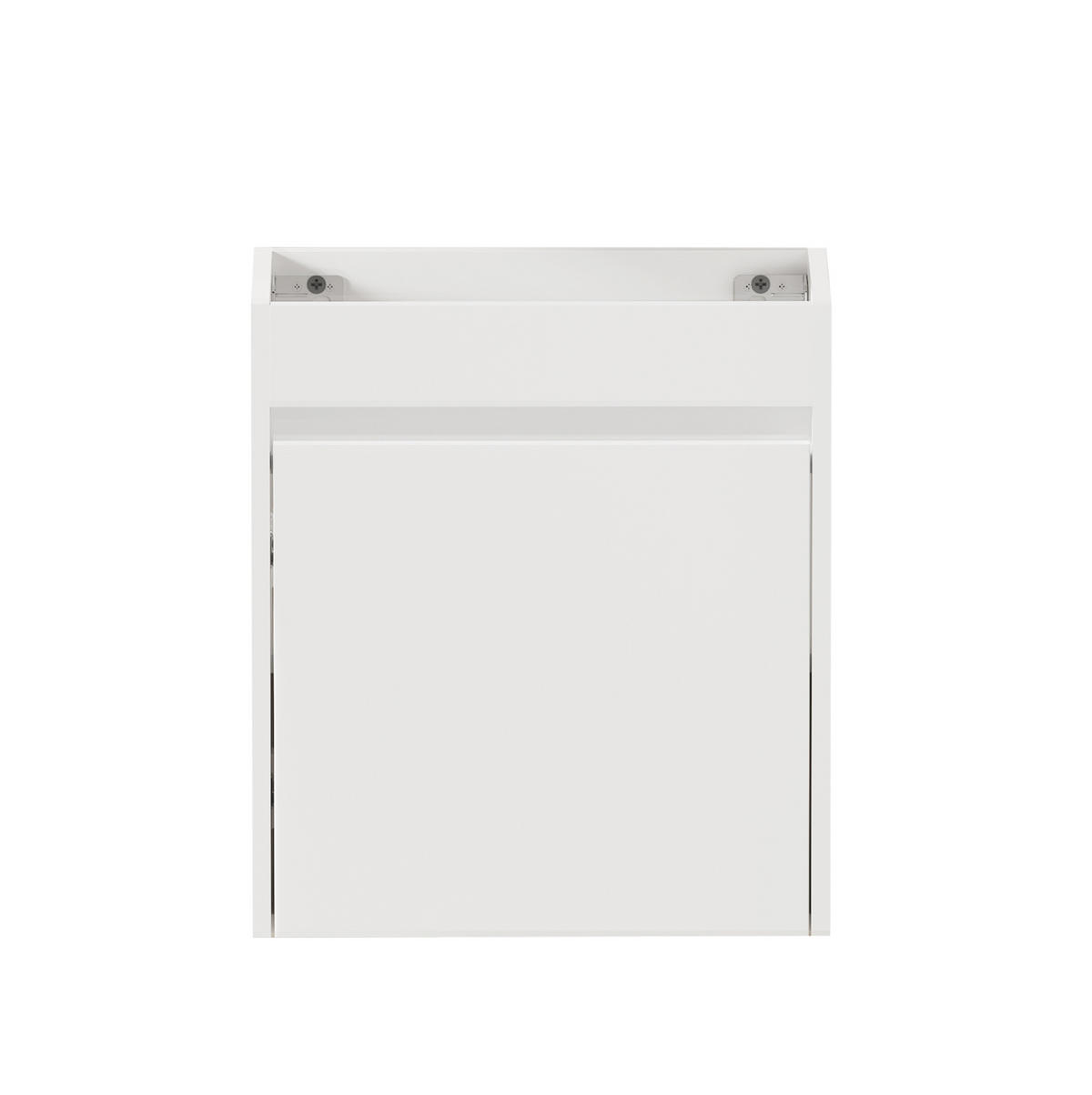 BADEZIMMERSCHRANK 46 cm Weiß mit Weichschloss-Tür - Weiß, Holzwerkstoff (26/51.5/46cm) - Beauniv