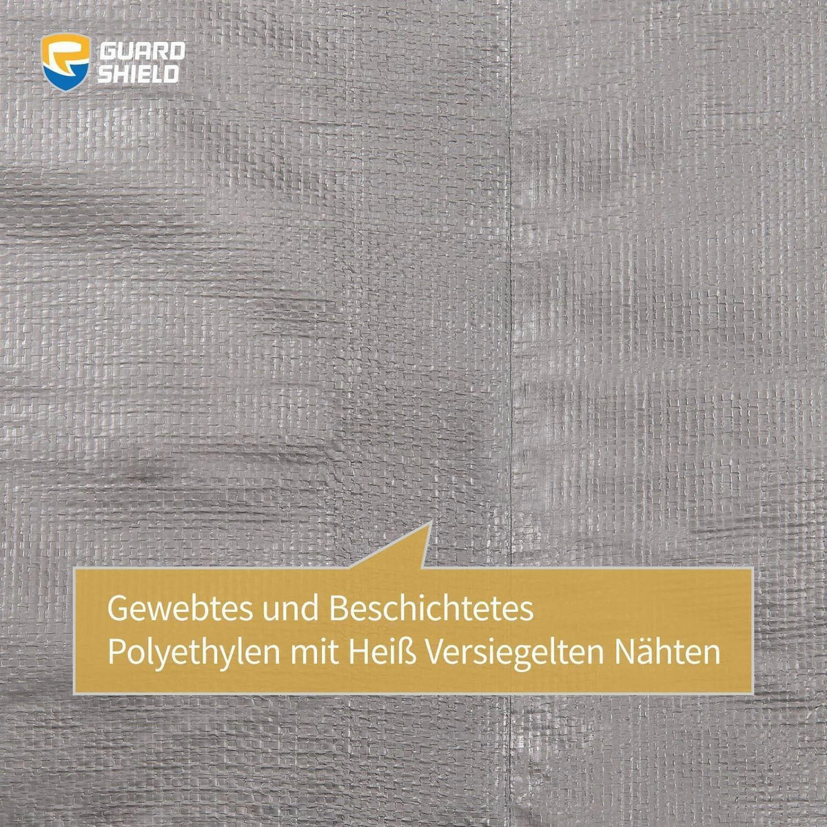 GEWEBEPLANE 2 x 2 m Wasserdicht Grau/Schwarz - Multicolor, Kunststoff (32/2/43cm)